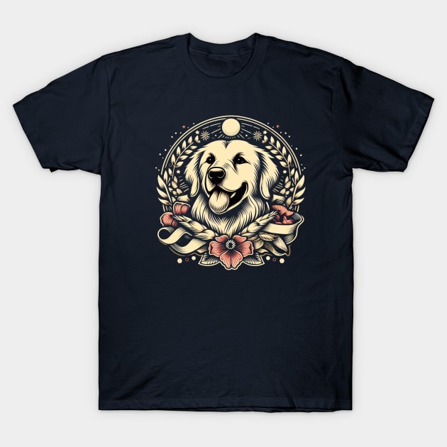 Cute Golden Retriever - Dog Mom on Vacation T-Shirt by Patrick9